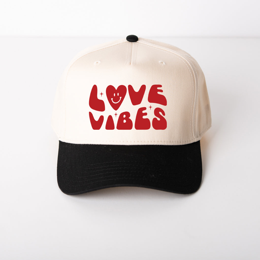 Love Vibes Heart | Canvas Trucker Hat