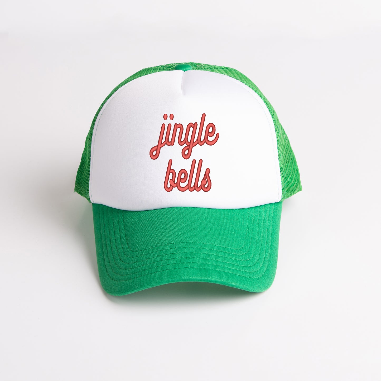 Embroidered Jingle Bells Bold Cursive | Foam Trucker Hat