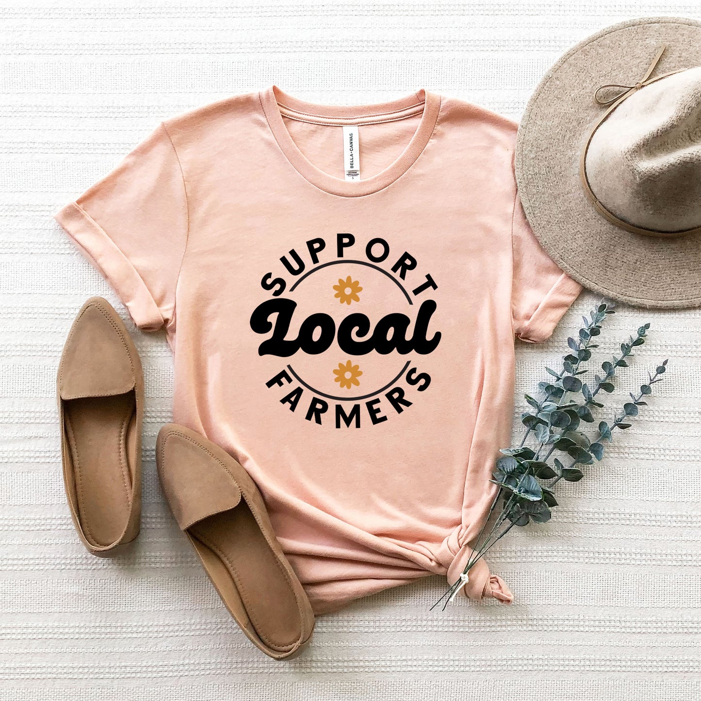 Support Local Farmers Flowers | Short Sleeve Graphic Tee