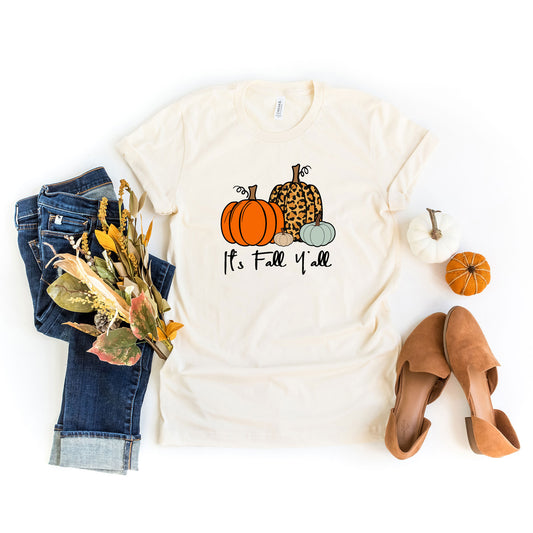 It's Fall Y'all Pumpkins | Short Sleeve Graphic Tee