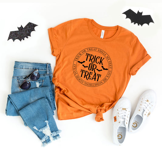 Trick Or Treat Circle | Short Sleeve Graphic Tee