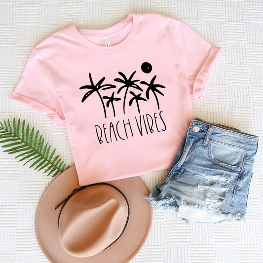 Beach Vibes Trees | Short Sleeve Graphic Tee