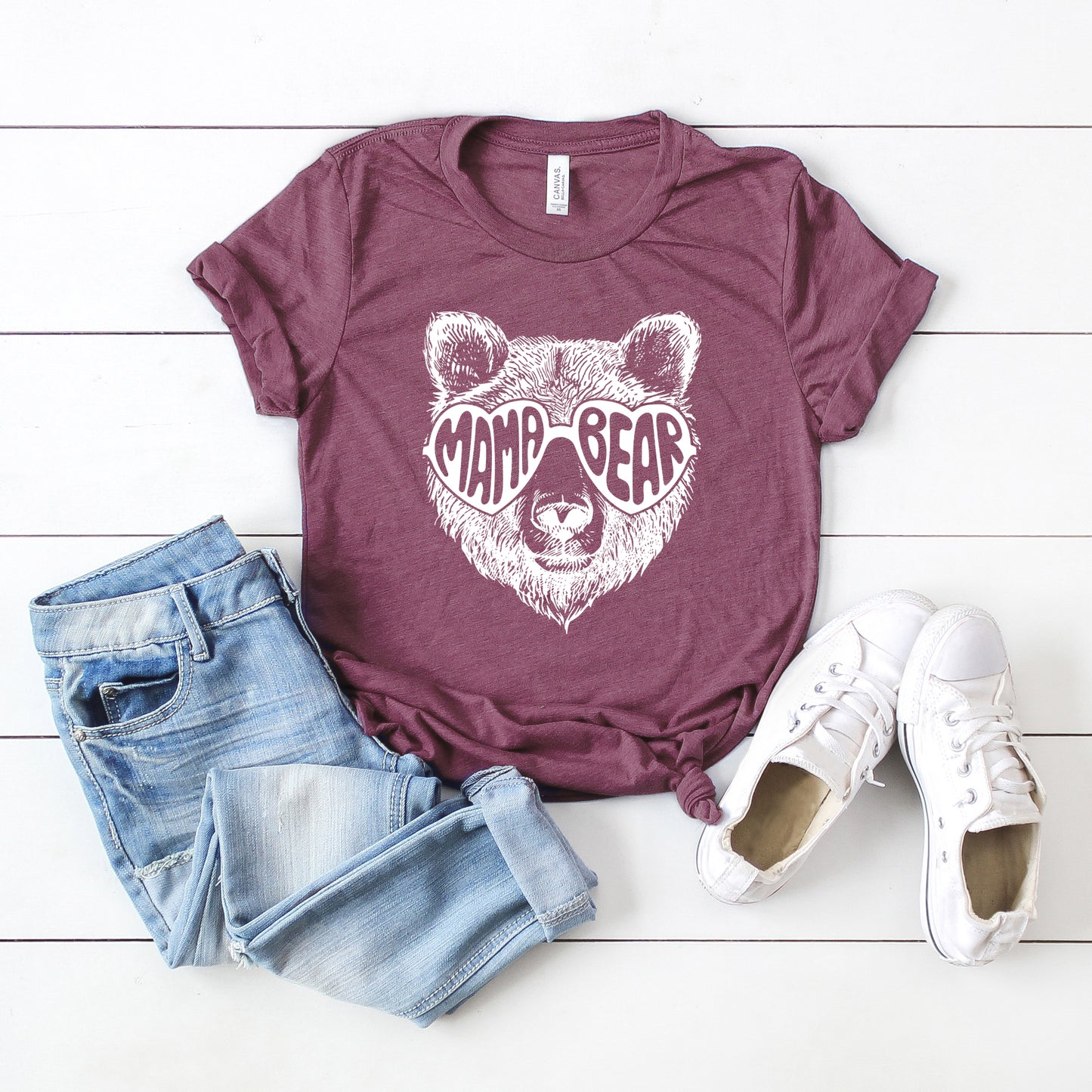 Mama Bear Sunglasses | Short Sleeve Graphic Tee