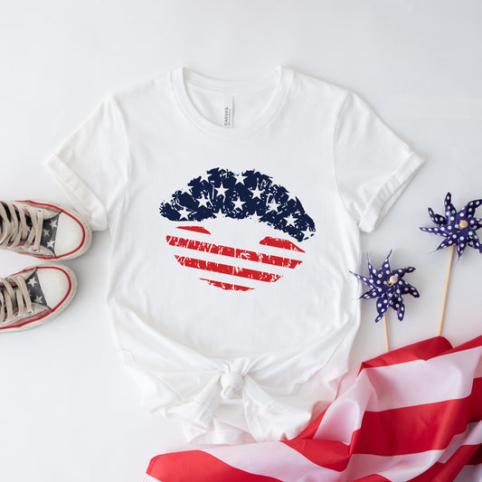 Flag Lips | Short Sleeve Graphic Tee