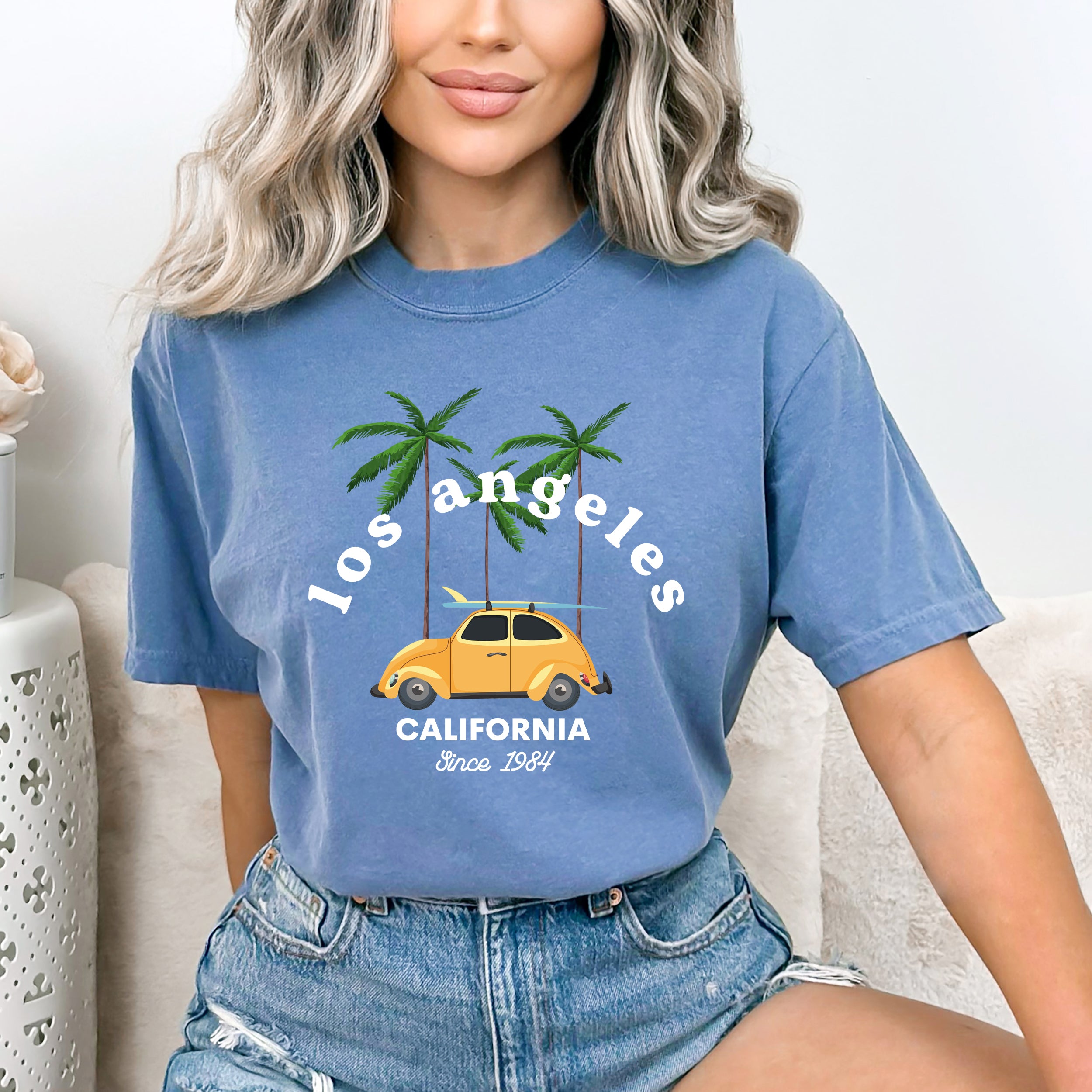 Los Angeles Car | Garment Dyed Short Sleeve Tee – Simply Sage Market