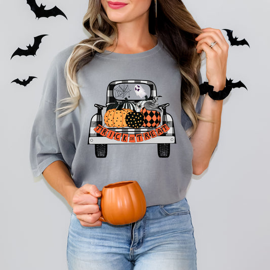 Trick Or Treat Truck | Garment Dyed Short Sleeve Tee