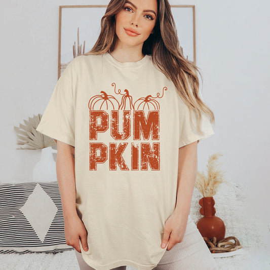 Pumpkin Distressed | Garment Dyed Tee