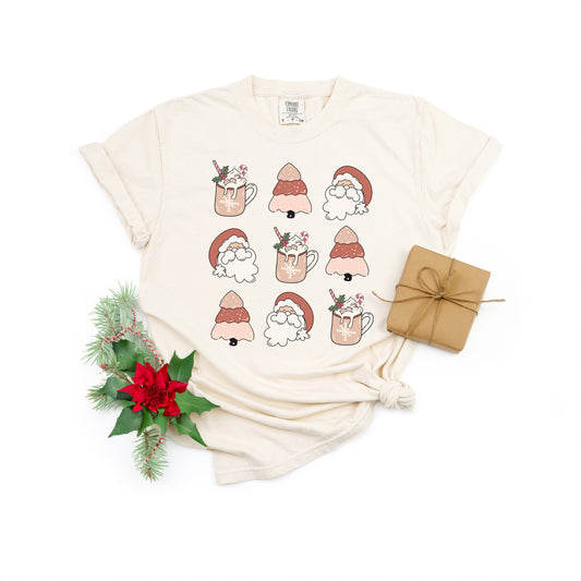 Santa Tree Mug Chart | Garment Dyed Tee