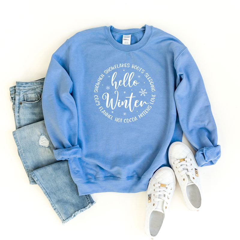 Hello Winter Circle | Sweatshirt