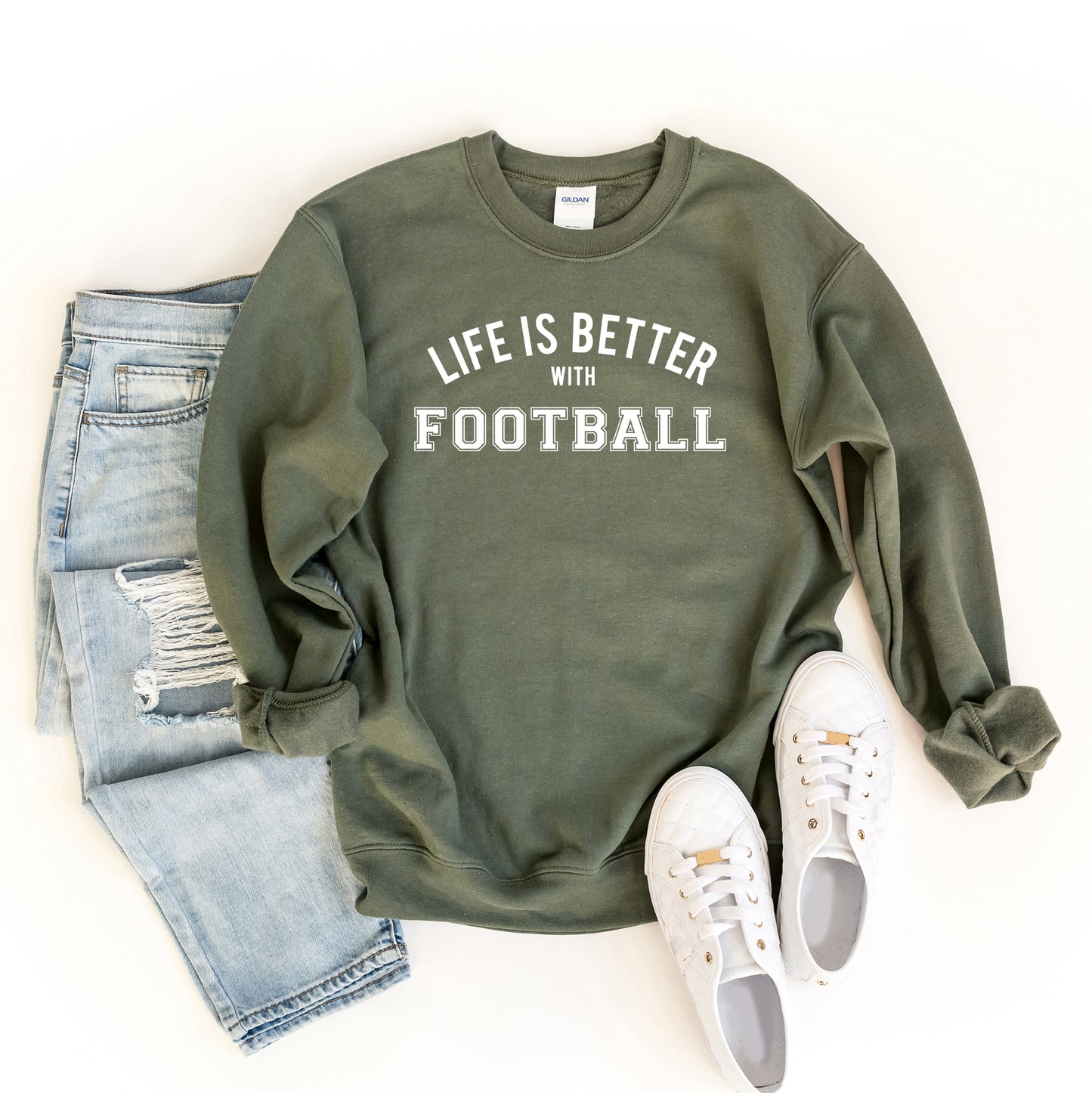 Life Is Better With Football | Sweatshirt