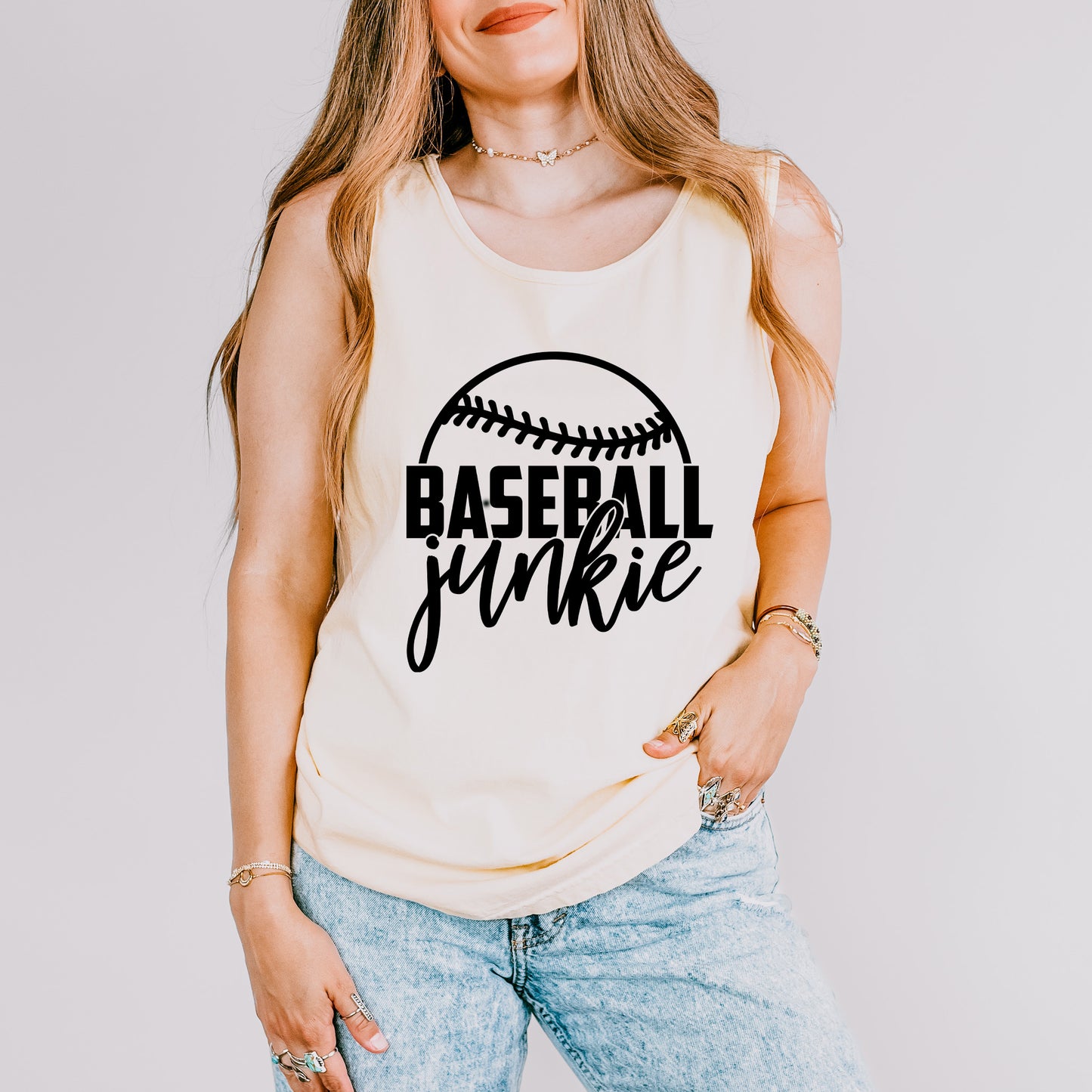 Baseball Junkie | Garment Dyed Tank