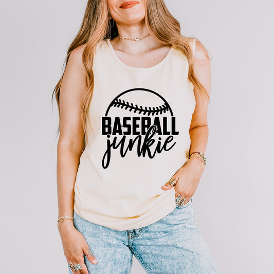 Baseball Junkie | Garment Dyed Tank