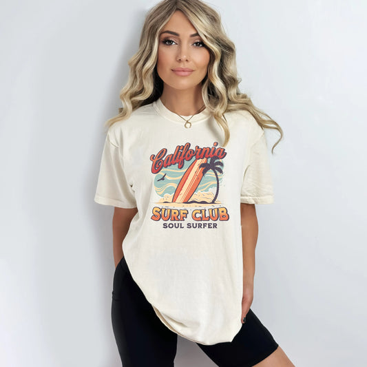 California Surf Club | Garment Dyed Short Sleeve Tee