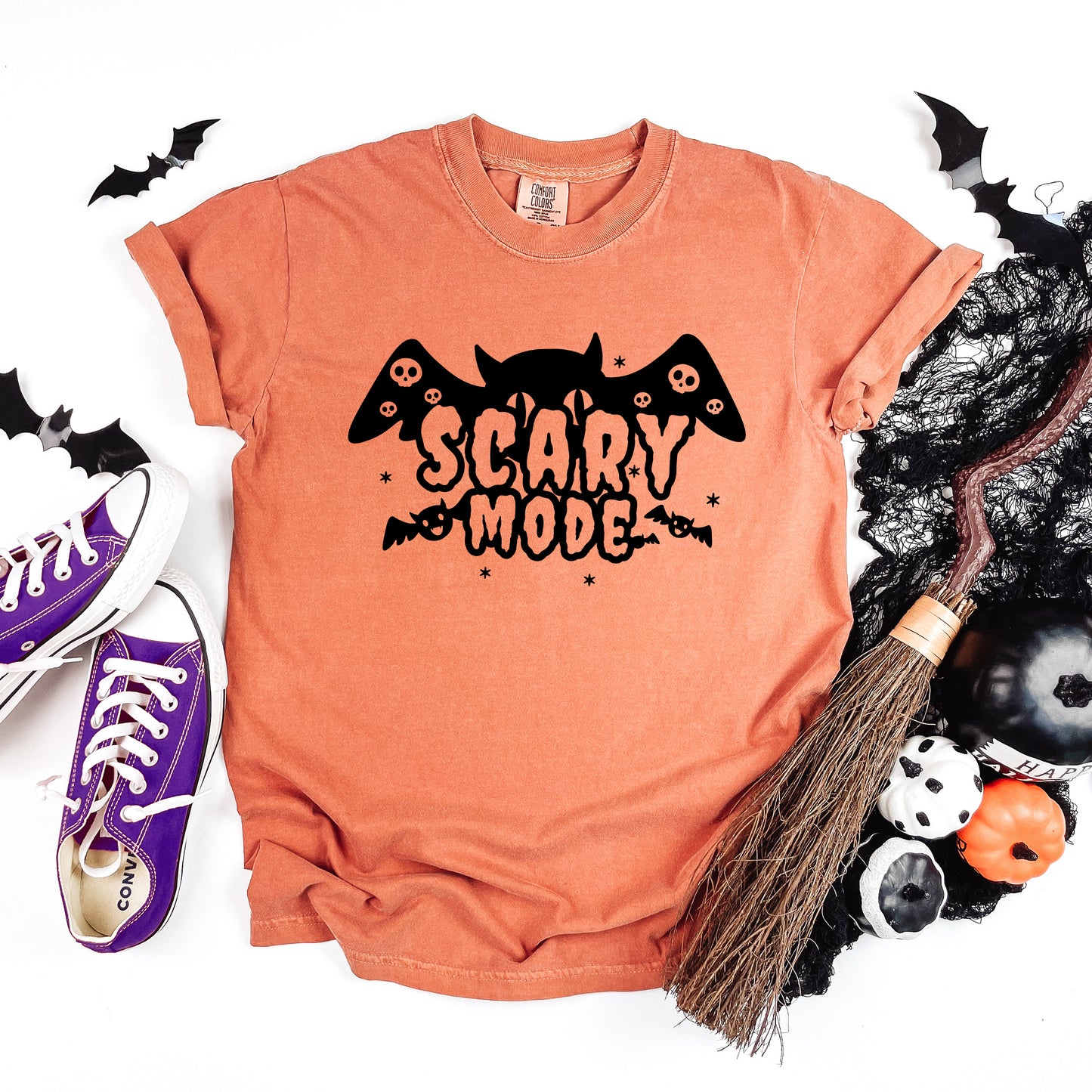 Scary Mode Bat | Garment Dyed Tee