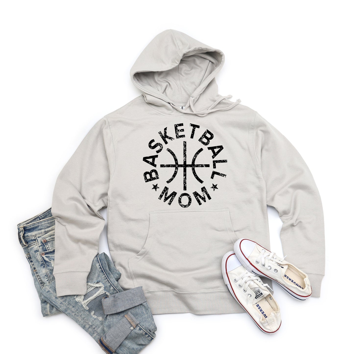 Basketball Mom Distressed | Hoodie