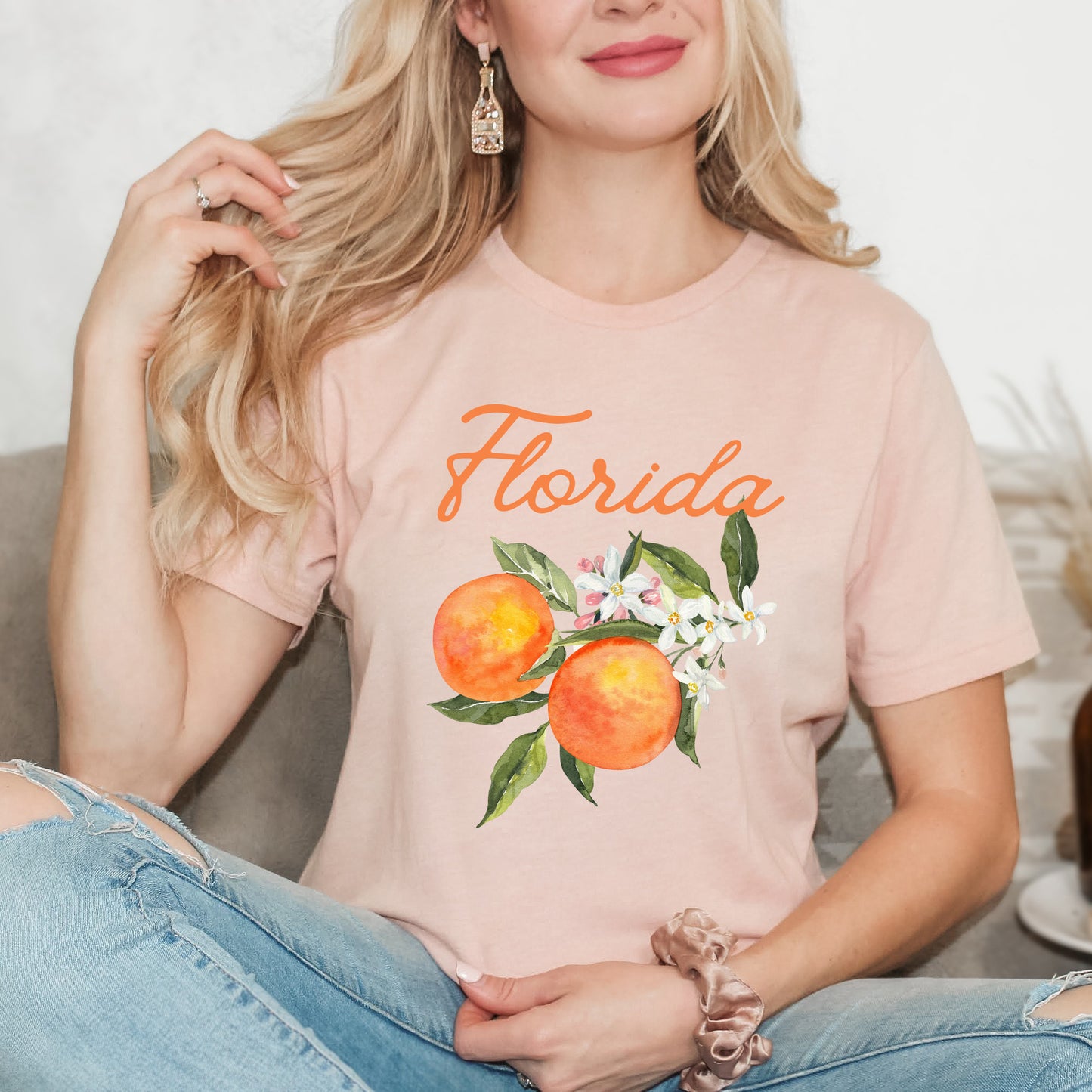 Florida Flower Colorful | Short Sleeve Graphic Tee