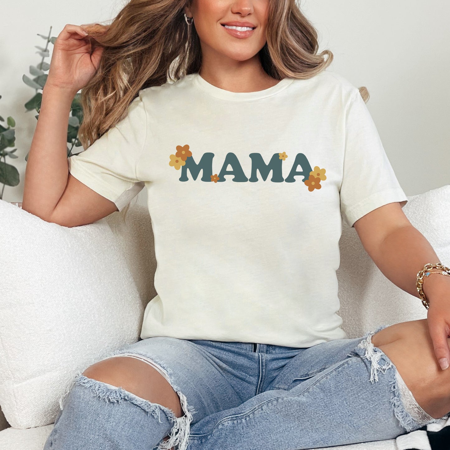 Boho Mama Flowers | Short Sleeve Graphic Tee