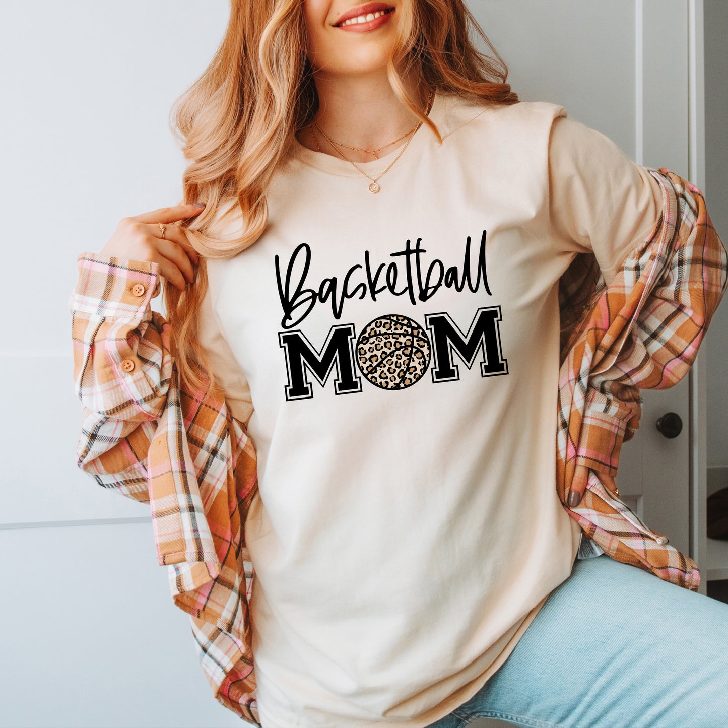 Basketball Mom Colorful Black | Short Sleeve Graphic Tee