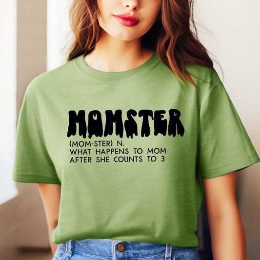 Halloween Momster Definition | Short Sleeve Crew Neck