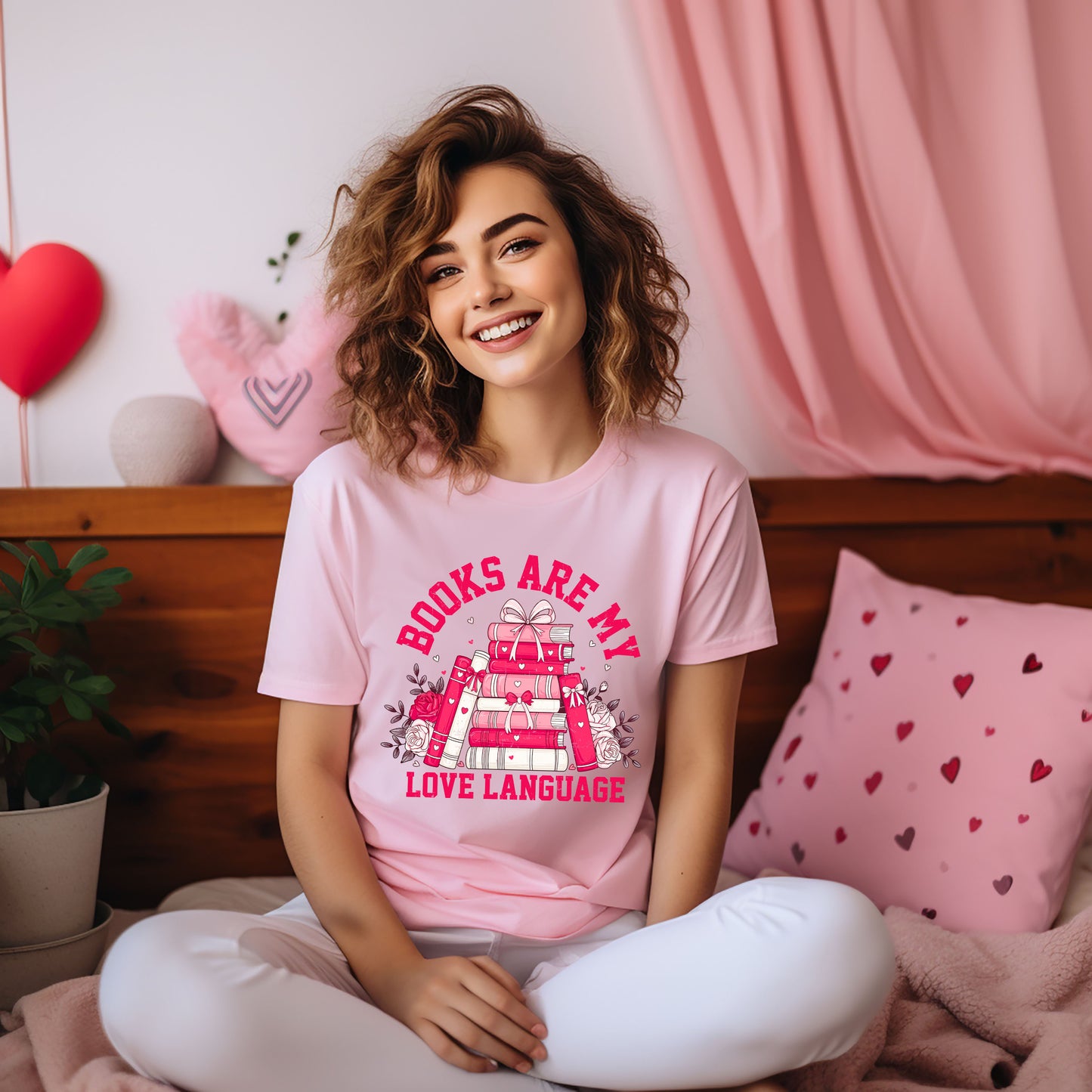 Coquette Books Love Language | Short Sleeve Graphic Tee