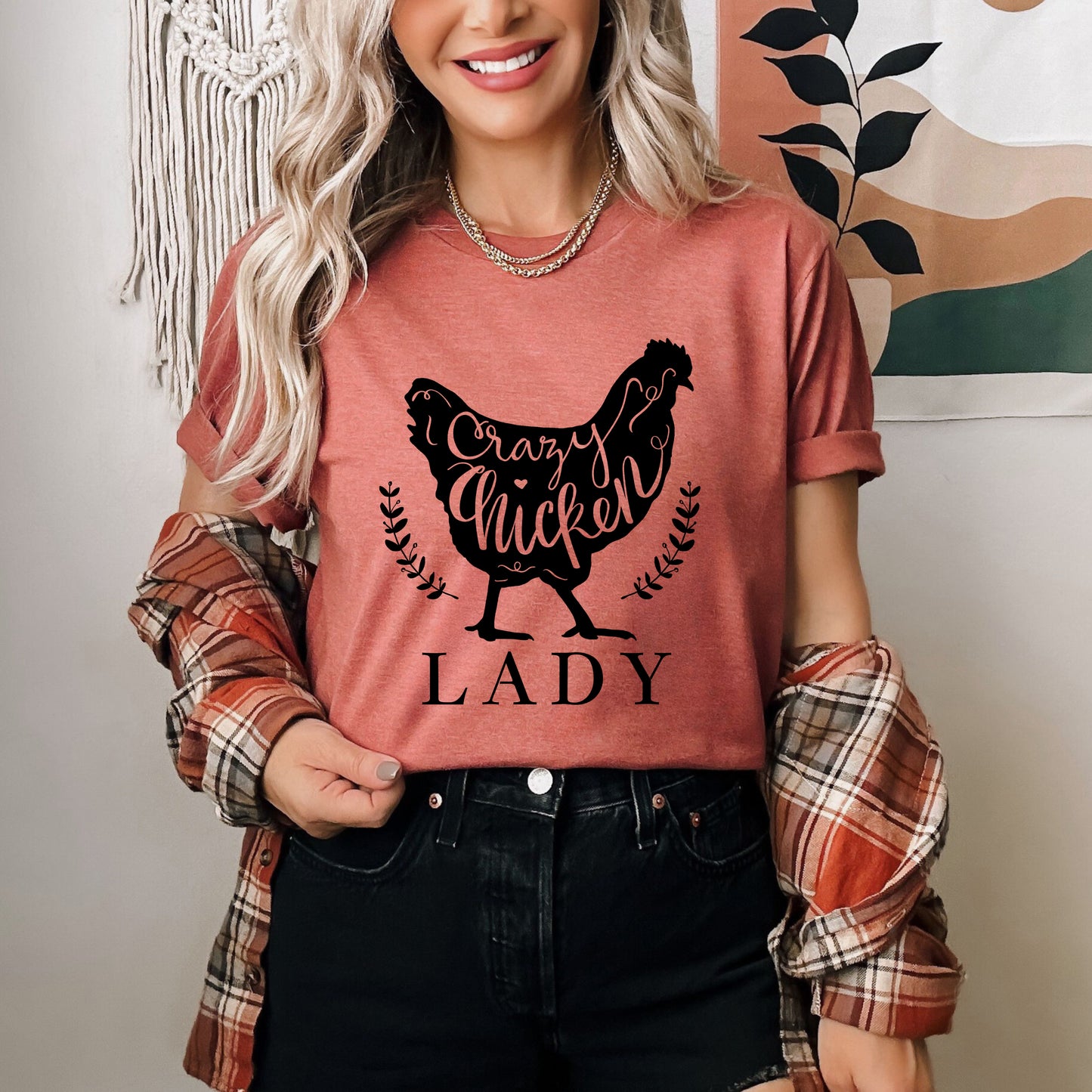 Crazy Chicken Lady | Short Sleeve Graphic Tee