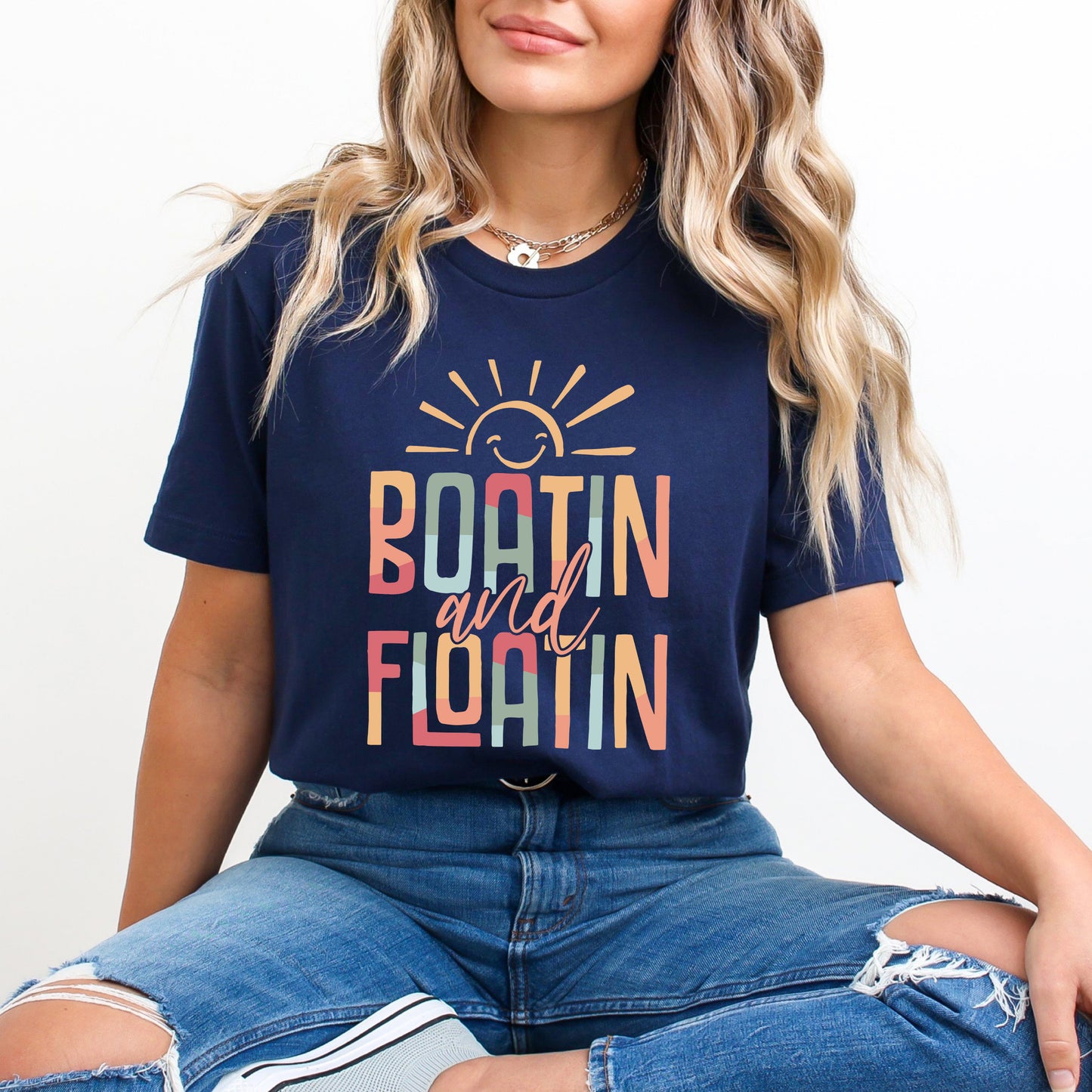 Boatin And Floatin | Short Sleeve Crew Neck