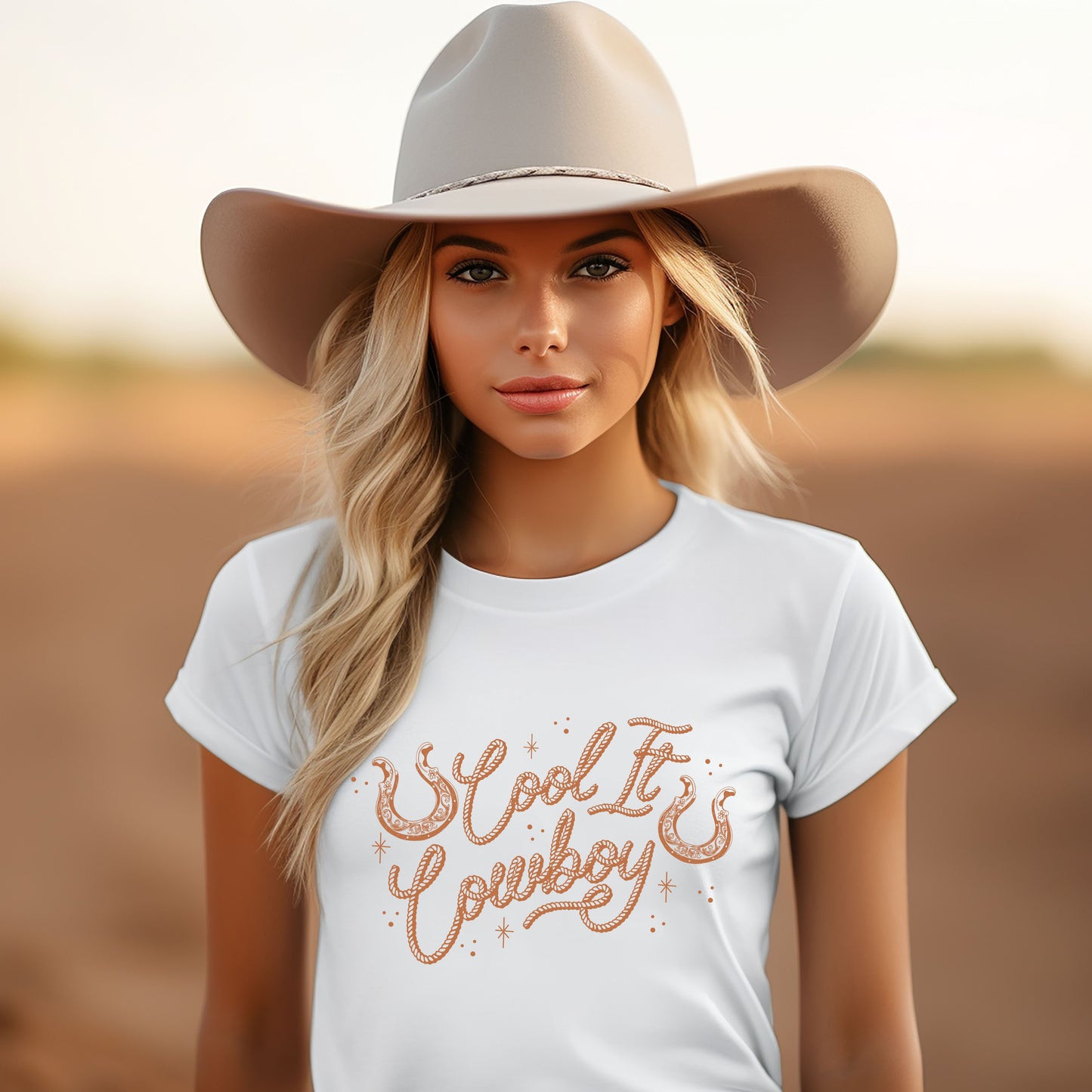 Cool It Cowboy Rope | Short Sleeve Crew Neck