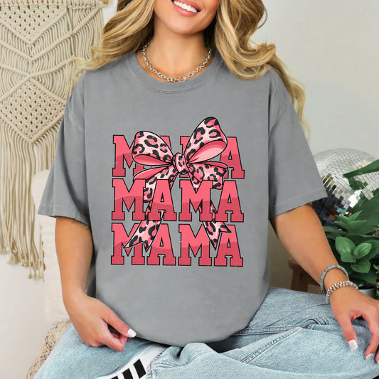 Coquette Mama Leopard  | Garment Dyed Tee