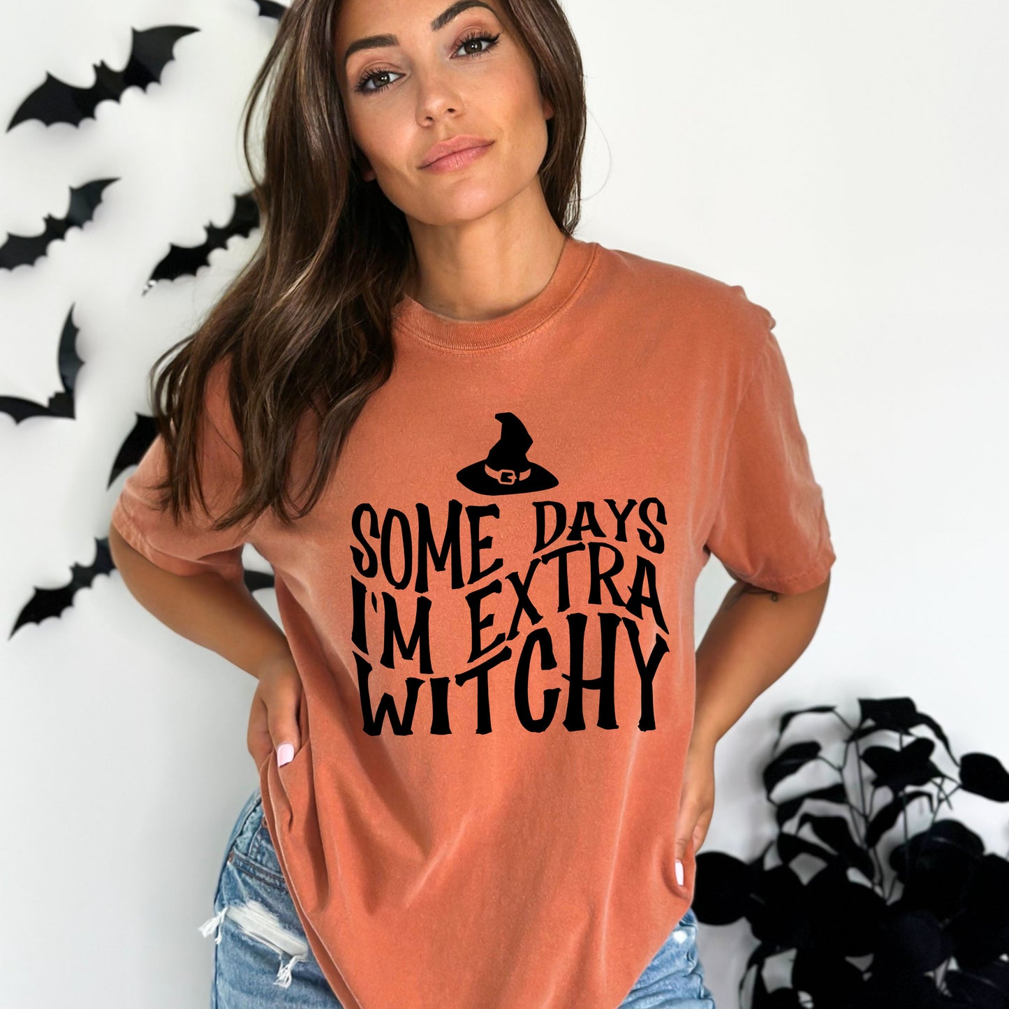 I'm Extra Witchy Wavy | Garment Dyed Short Sleeve Tee