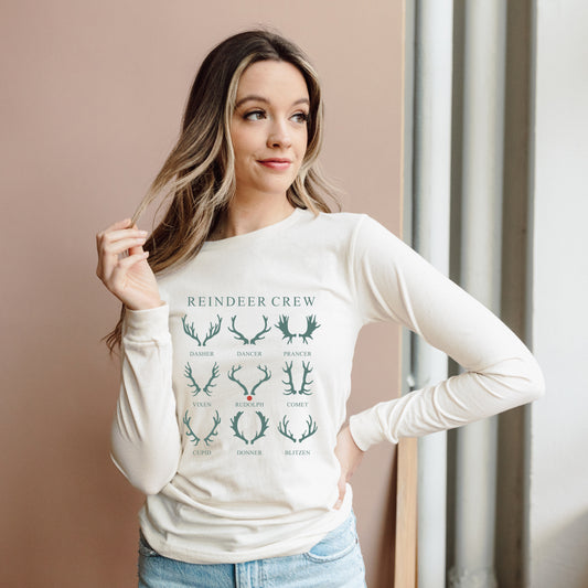 Reindeer | Long Sleeve Crew Neck