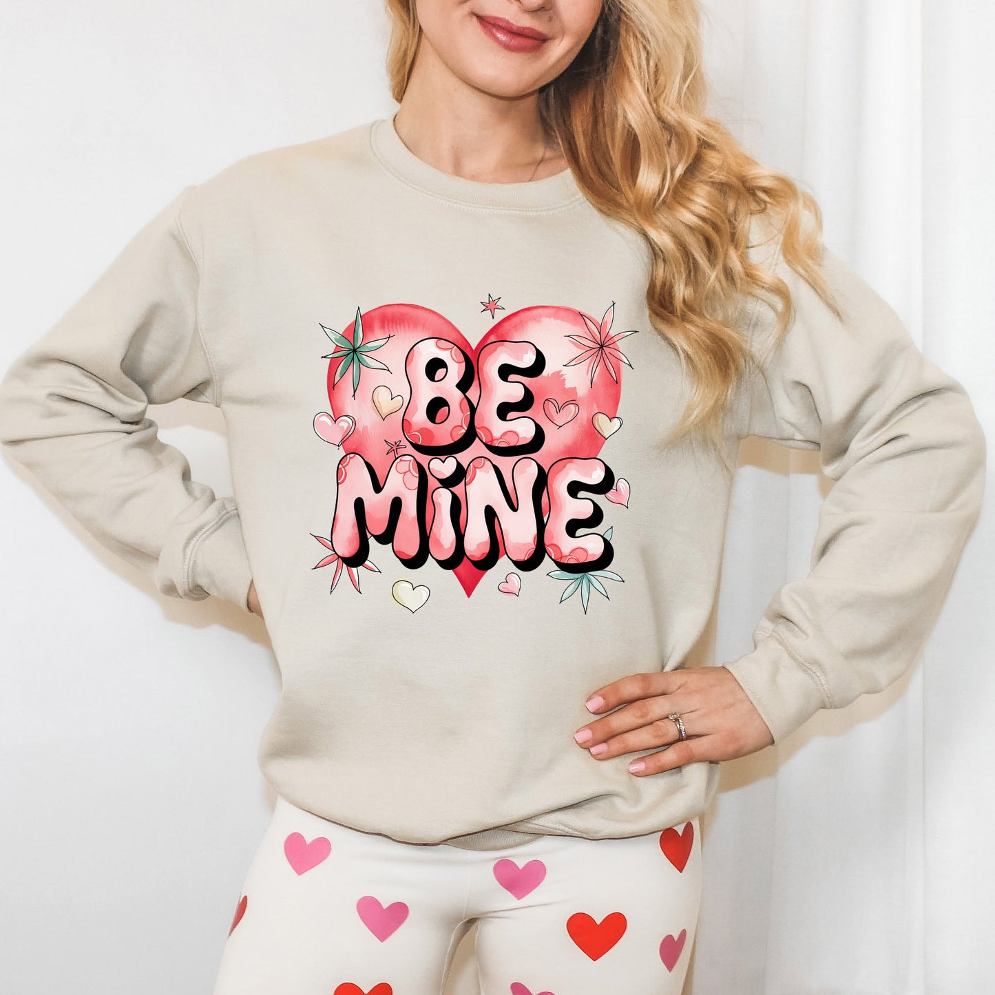 Be Mine Pink Heart | Sweatshirt