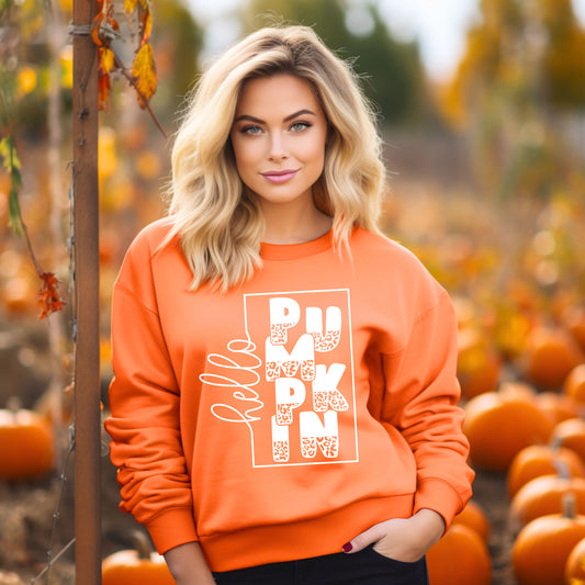 Hello Pumpkin Square | Sweatshirt