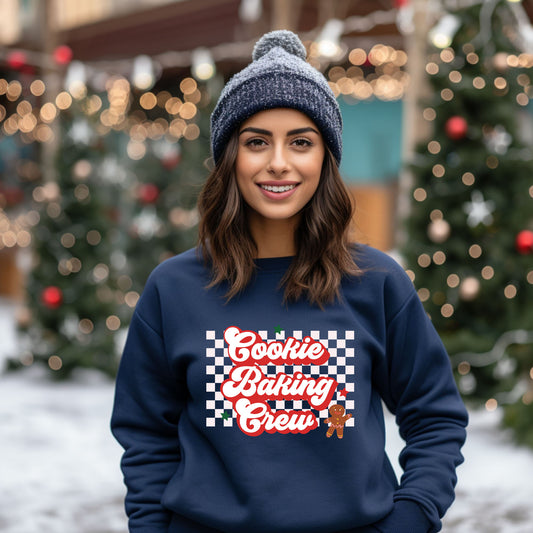 Cookie Baking Crew Checkered | Sweatshirt