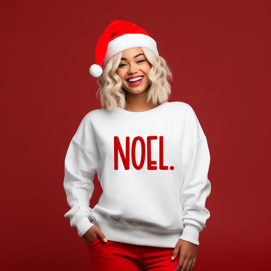 Noel Bold Puff Print |Sweatshirt