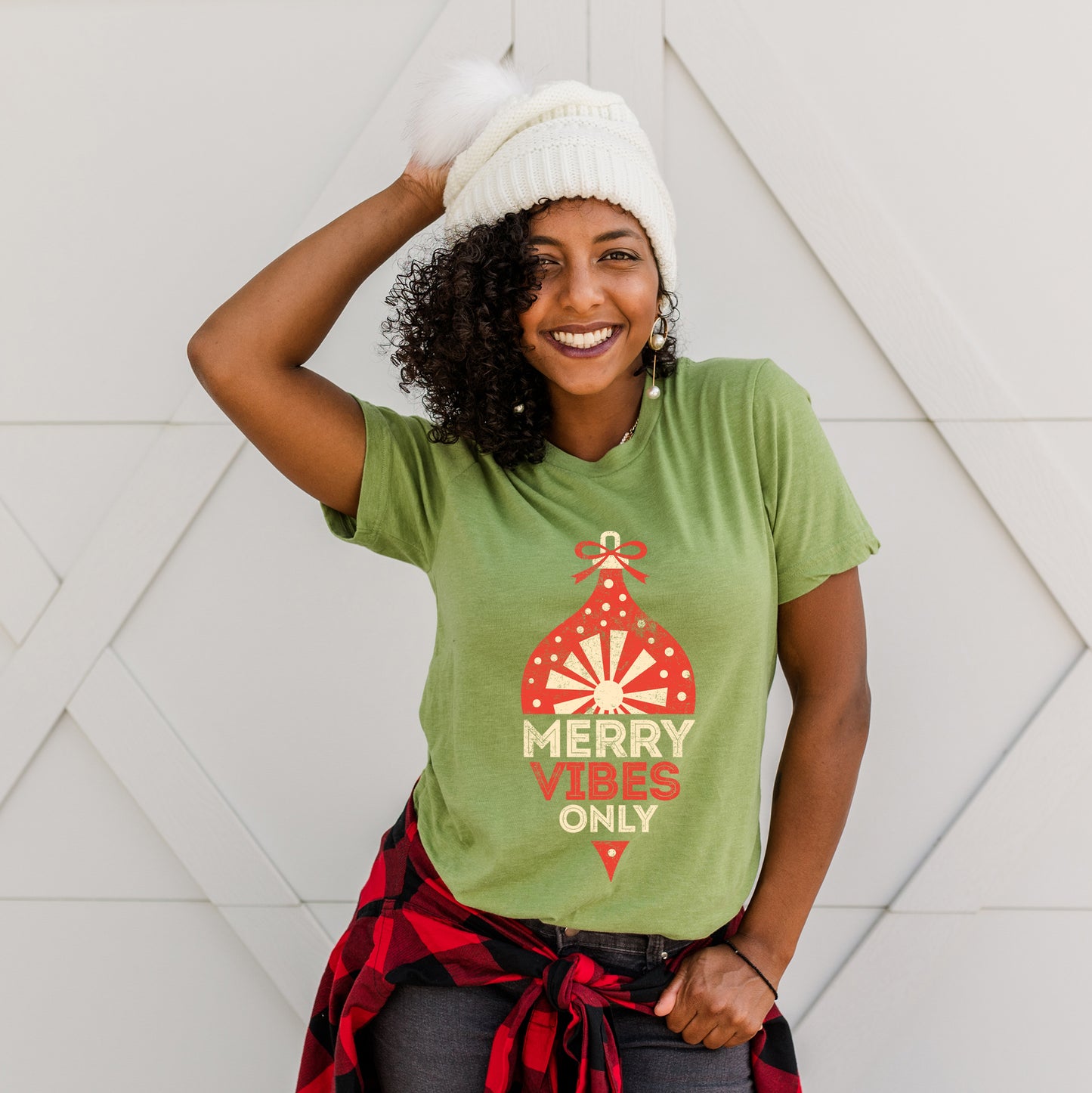 Merry Vibes Only | Short Sleeve Graphic Tee