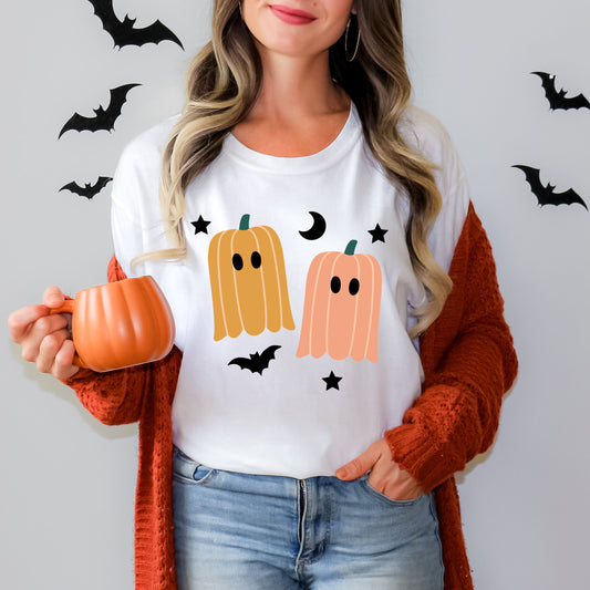 Pumpkin Ghost | Short Sleeve Graphic Tee