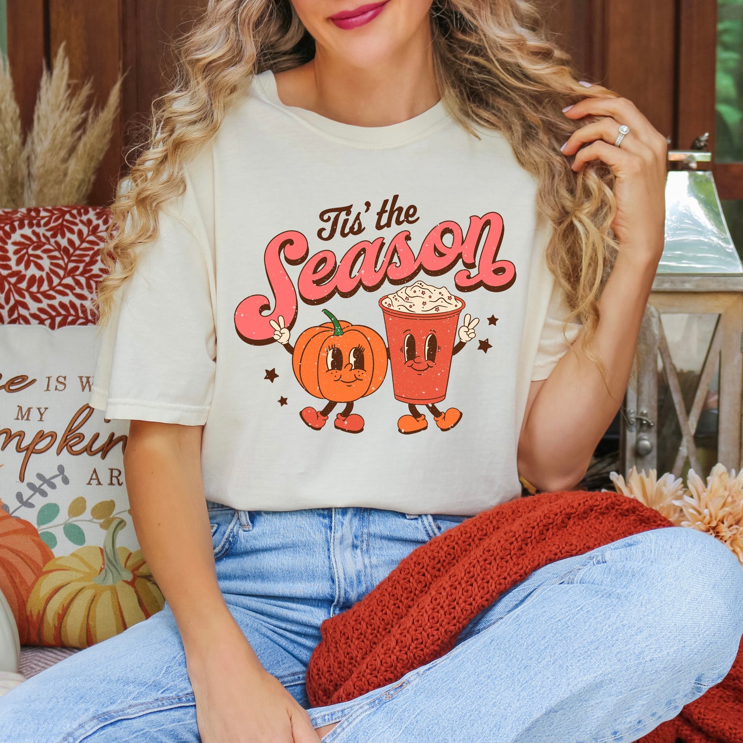 Tis The Season Pumpkin | Garment Dyed Tee