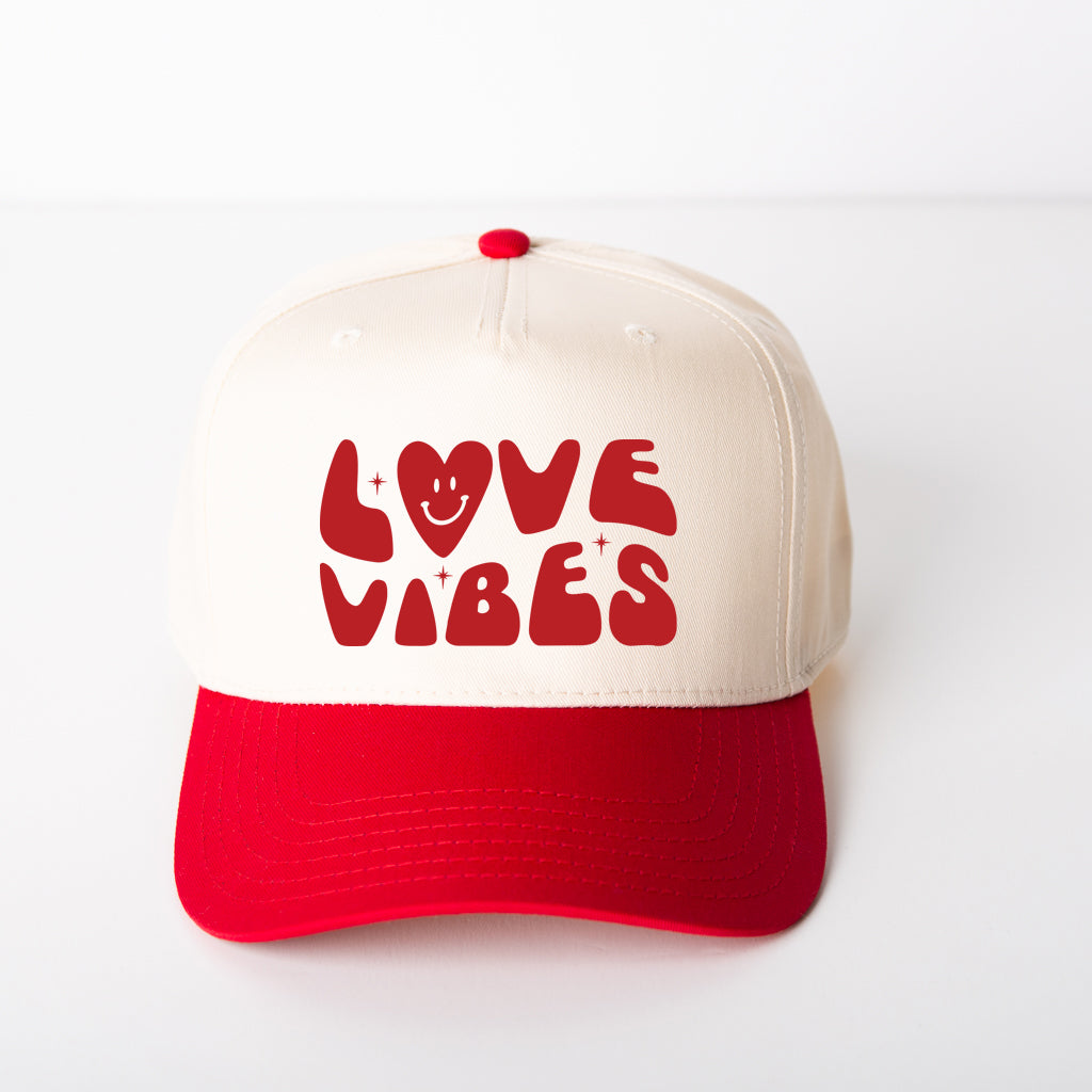 Love Vibes Heart | Canvas Trucker Hat