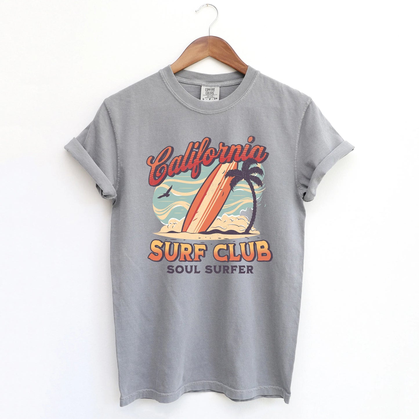 California Surf Club | Garment Dyed Short Sleeve Tee