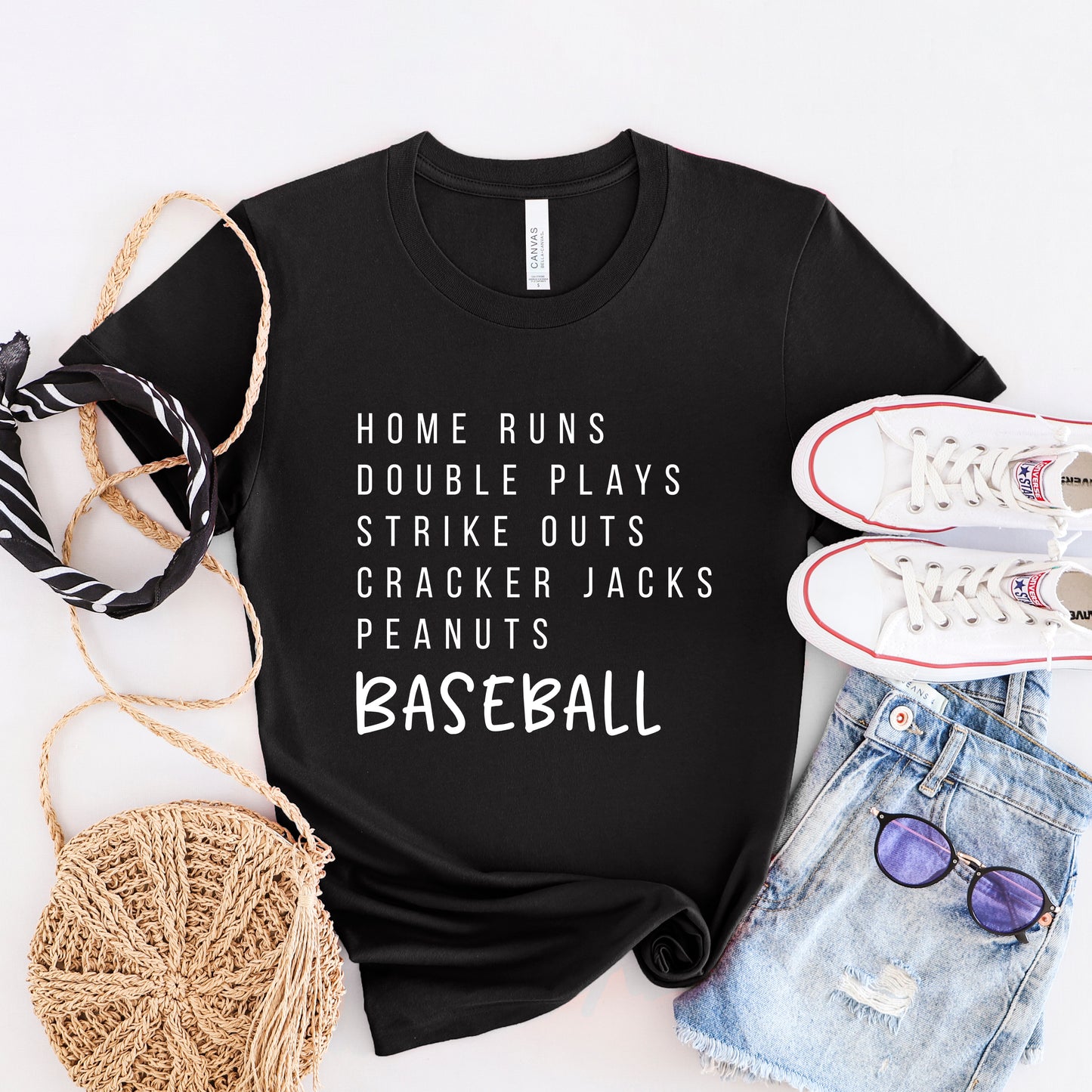 Baseball Words | Short Sleeve Graphic Tee