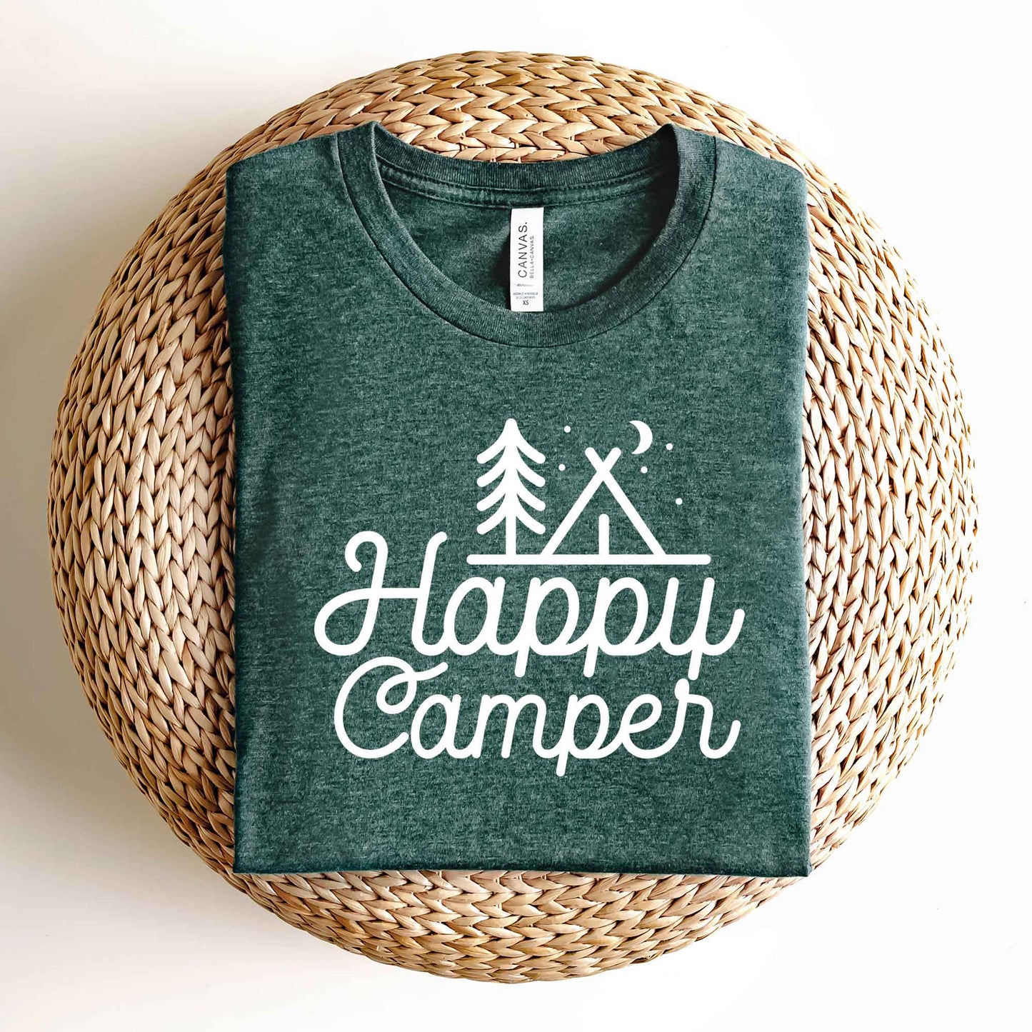 Happy Camper Tent | Short Sleeve Graphic Tee