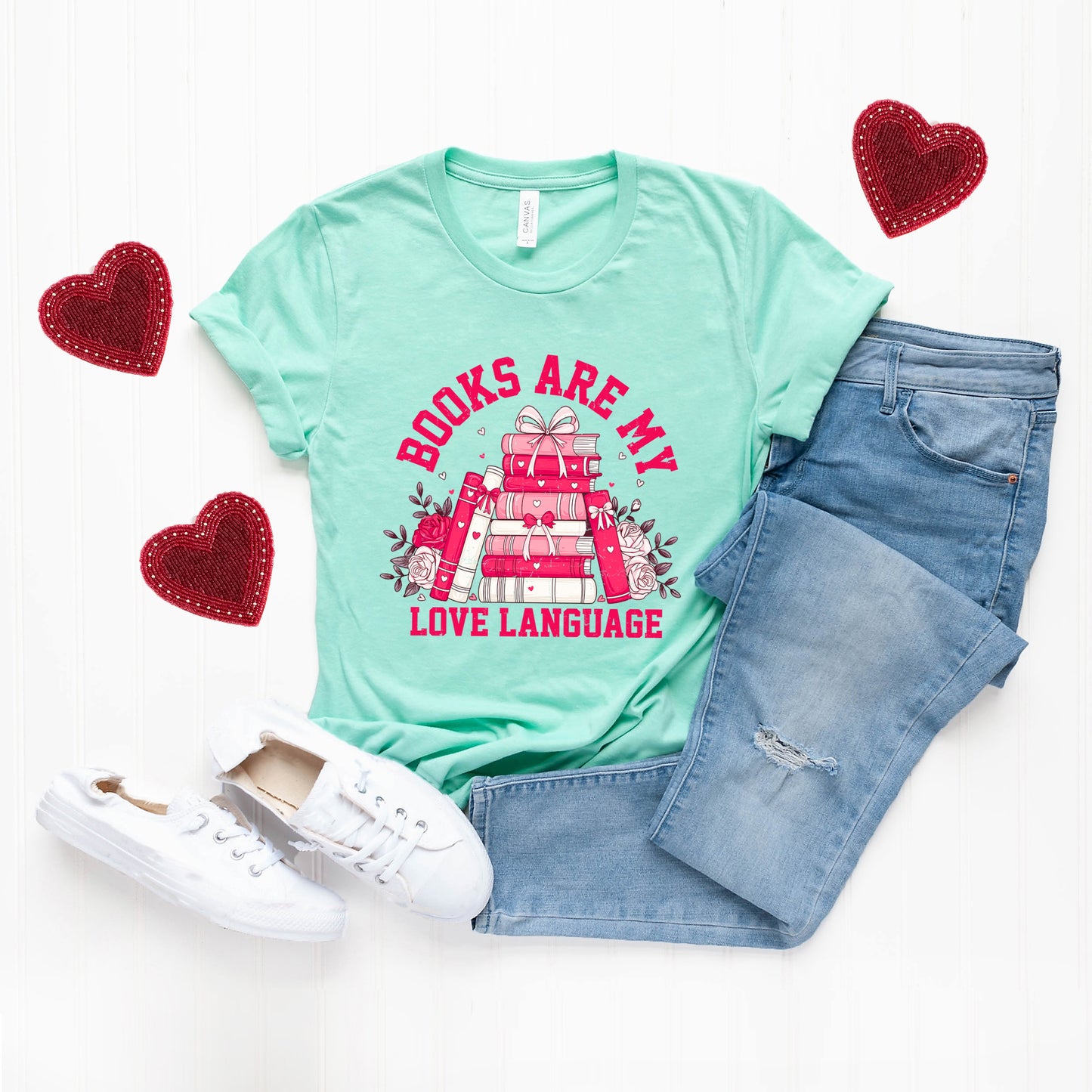 Coquette Books Love Language | Short Sleeve Graphic Tee