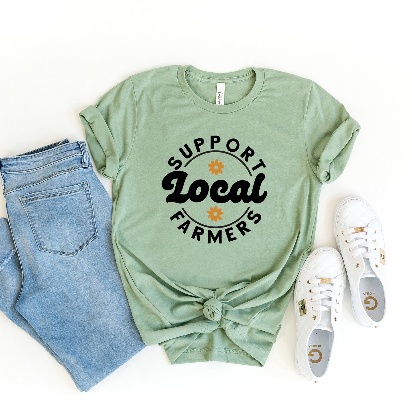 Support Local Farmers Flowers | Short Sleeve Graphic Tee