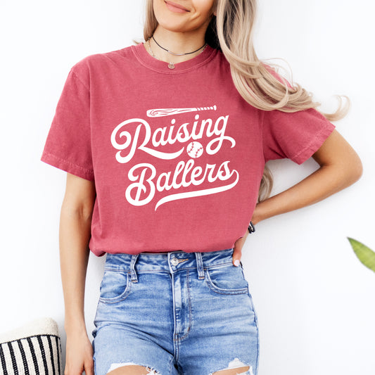 Raising Ballers Bat | Garment Dyed Short Sleeve Tee