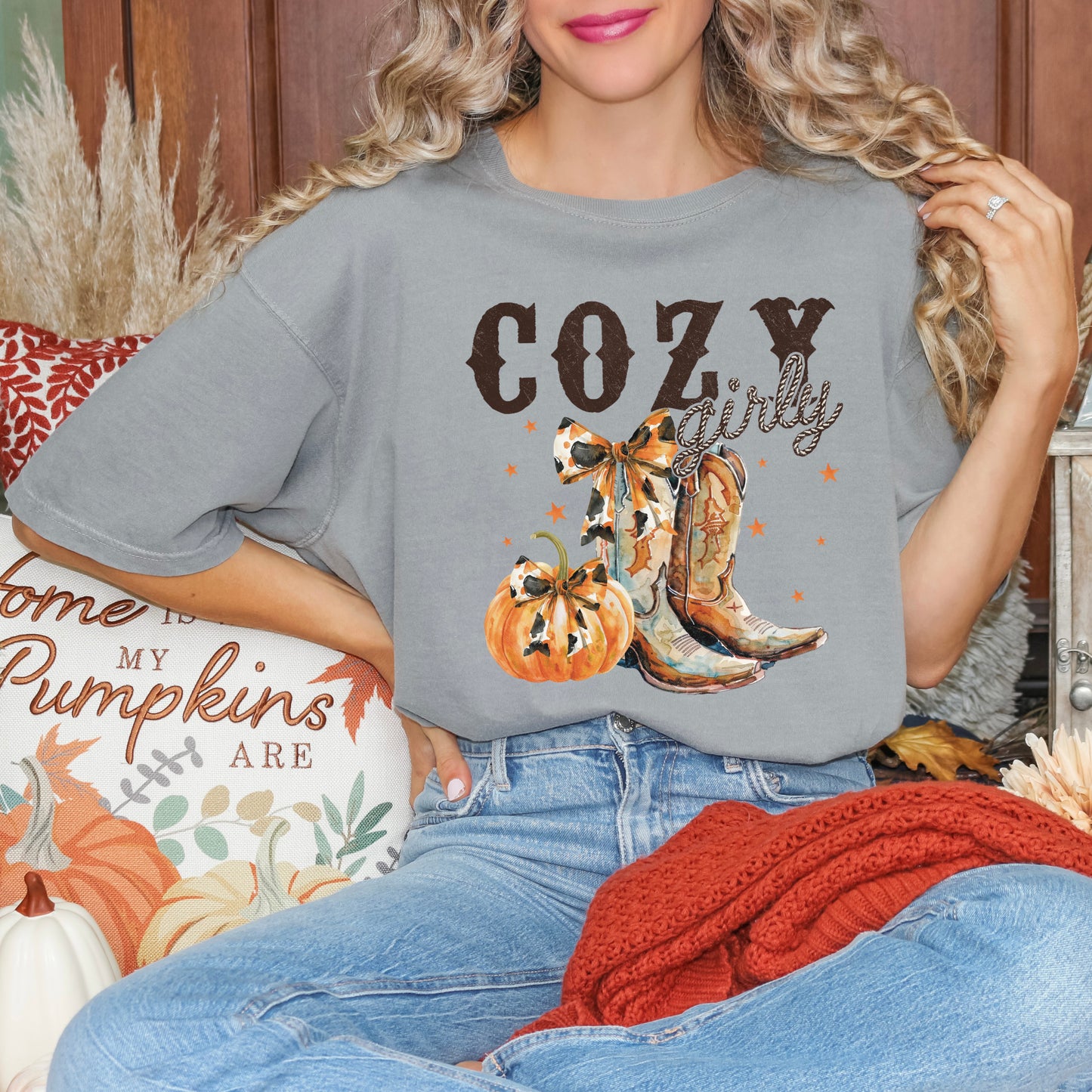 Coquette Fall Western Boots | Garment Dyed Tee