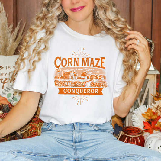 Corn Maze Conqueror | Garment Dyed Tee