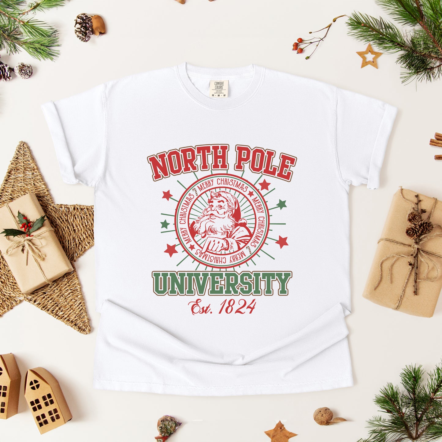 North Pole University Stars | Garment Dyed Tee