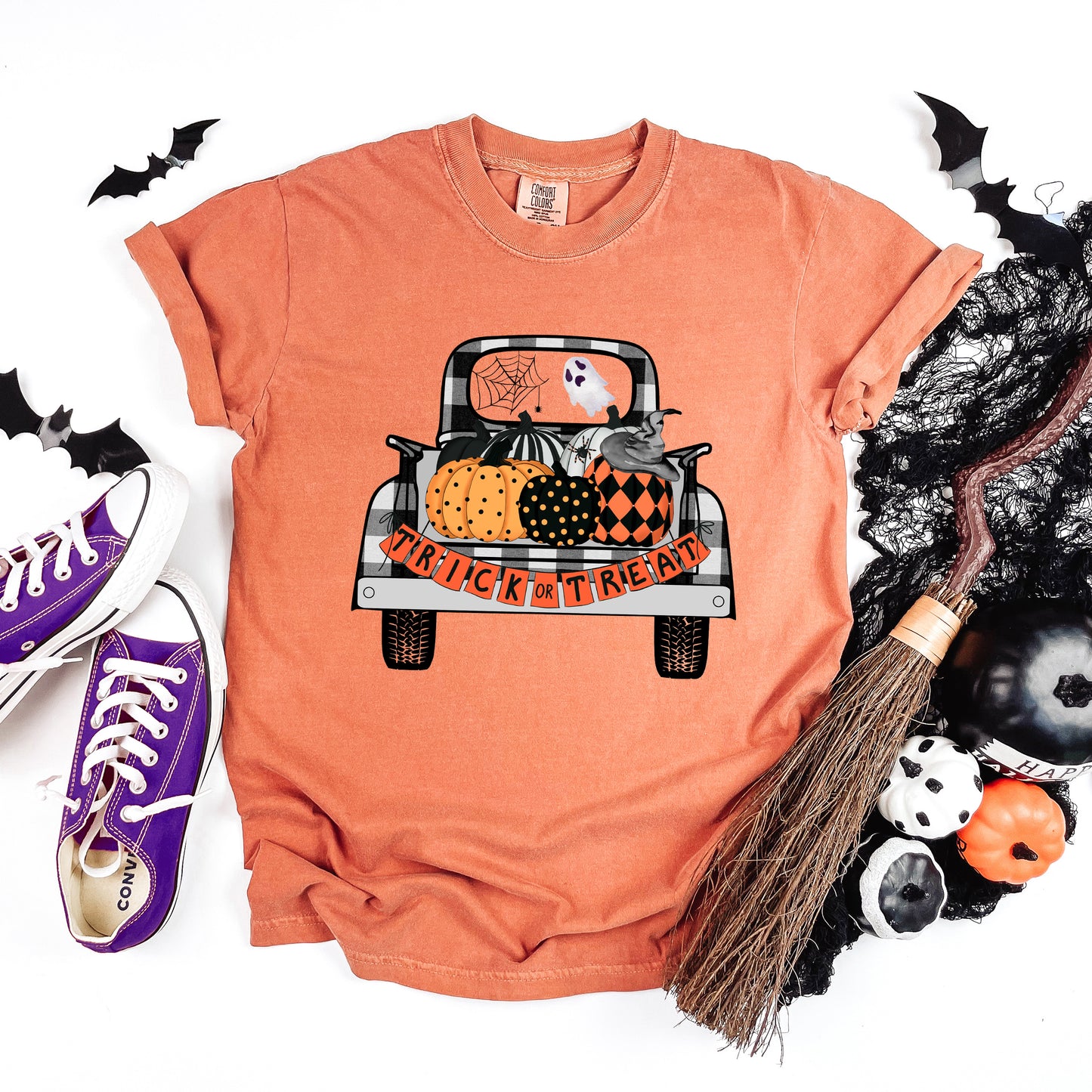 Trick Or Treat Truck | Garment Dyed Short Sleeve Tee