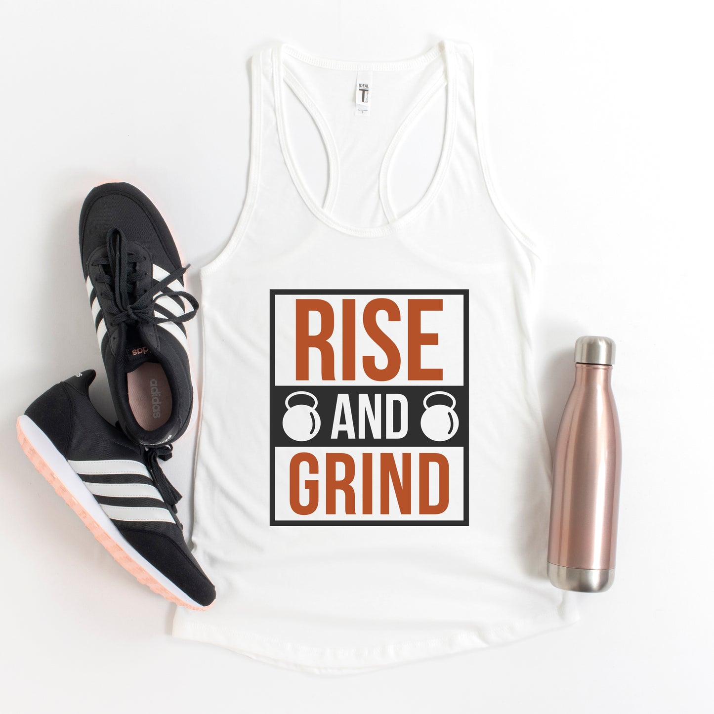 Rise And Grind Kettlebell | Racerback Tank