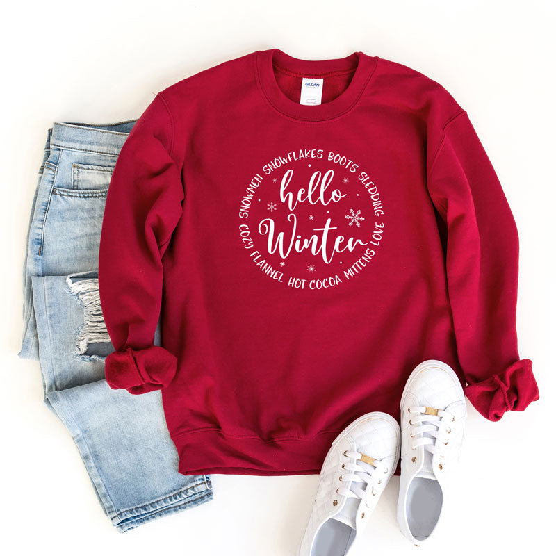 Hello Winter Circle | Sweatshirt